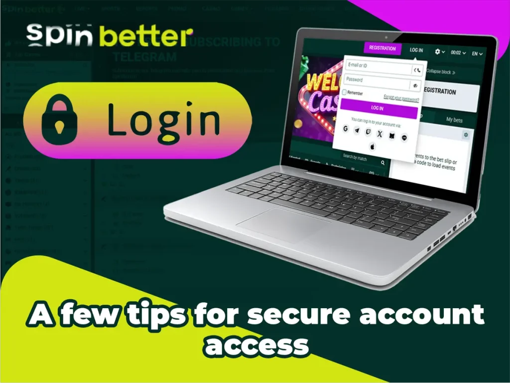 A few tips for secure account access
