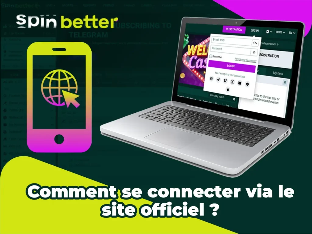 Connexion via le Site Web
